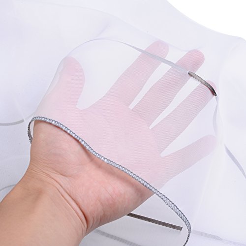 Raffrollo Schlaufen Gardine Vorhang Transparent für Wohnzimmer Hochzeit Party Deko LianLe - 6