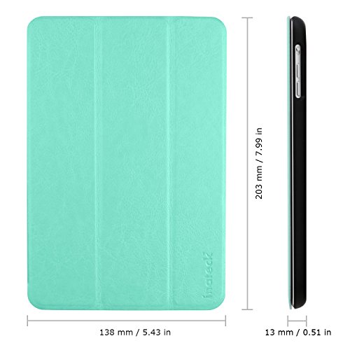 Inateck iPad Mini Hülle – Ultra Slim Smart Case Lederhülle mit magnetischer Auto Sleep Wake-up Funktion für Apple iPad Mini alle Module iPad Mini 1/2/3, Grün - 2