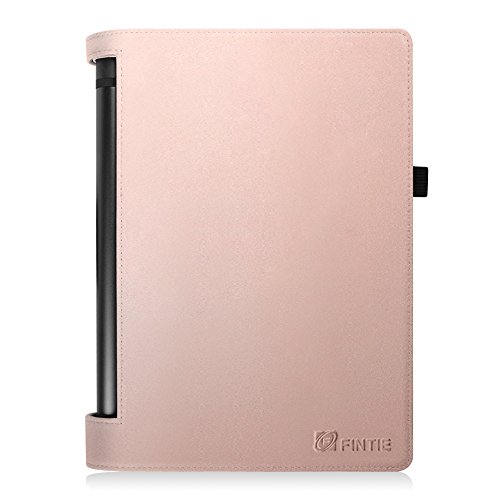 Fintie Lenovo Yoga Tablet 3 10 Hülle Case – Slim Fit Folio Premium Kunstleder Schutzhülle Tasche Etui Smart Cover mit Auto Sleep / Wake für Lenovo Yoga Tablet 3 25,7 cm (10,1 Zoll), Roségold - 7