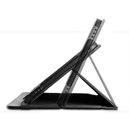 Samsung Galaxy Tab A 10.1 Hülle Case, Infiland Slim Fit Folio PU-lederne dünne Kunstleder Schutzhülle Cover Tasche für Samsung Galaxy Tab A 10.1 Zoll Wi-Fi/ LTE (2016) SM-T580N/SM-T585N Tablet-PC(mit Auto Schlaf / Wach Funktion)(Schwarz) - 7