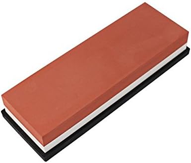 Floratek Knife Sharpener , 2-IN-1 1000/3000 Grit Double Side Combination Waterstone Knife Sharpening Stone with Rubber Holder for Sharpening &amp; Polishing Kitchenware