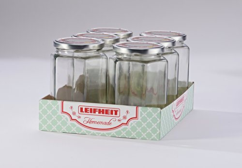Leifheit 3211 Sechskantglas 770 ml, klar, 10 x 9 x 14.4 cm - 3