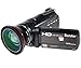 Produktbild Kamera Camcorder, Besteker HDMI 1080P FHD Digitale Videokamera Infrarot-Nachtsicht 18X Digitales Zoom WIFI-Funktion 30FPS mit Touchscreen und 72mm Weitwinkelobjektiv (HDV-D395)