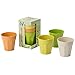 Produktbild Bambus Becher Set - 4 Stück spülmaschinengeeignet ohne Schadstoffe • Bio Geschirr: Tasse Kaffeetasse Glas Trinkbecher Camping Teeglas
