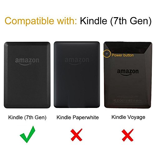 Kindle (7.Gen 2014 Modell) Hülle Case – Fintie Ultra Slim Lightweight Schutzhülle Tasche Etui Cover – Die dünnste und leichteste Hülle für Amazon Kindle (nur geeignet für Kindle 2014 Modell mit Touchscreen), Gotik - 2