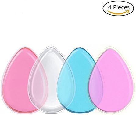 4 Pack Silicone Makeup Sponge Water Drop Shape Silicone Powder Puffs