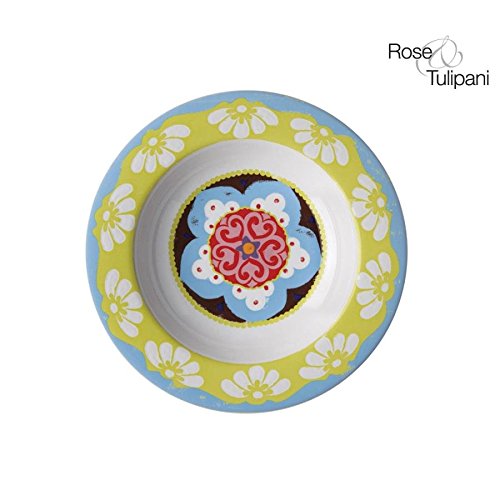 Nador - Plato para Sopa (Porcelana, 0,1 x 0,1 x 0,1 cm), Color Azul Claro