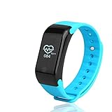 Fitness Tracker Neue Sport wasserdicht Smart Armband Armband Uhr mit Pulsmesser Schrittzähler Touchscreen für iPhone Samsung IOS Android Smartphones(Green)