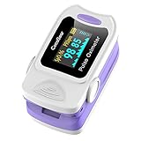 Pulse Oximeter CocoBear Blood Oxygen Saturation Monitor with Carrying Case Batteries and Lanyard Accurate Spo2 Pulse Oximeter Suitable for Adults and Child