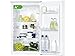 Produktbild Zanussi ZRG11600WA Mini-Kühlschrank/ 49.5 cm /Vollautomatisches Abtauen im Kühlraum/weiß