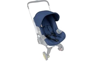 BROGTORL Stroller Changing Kit Clothes, Canopy Cover, Seat Cushion Compatible with Doona Car Seat Stroller (Navy Blue)