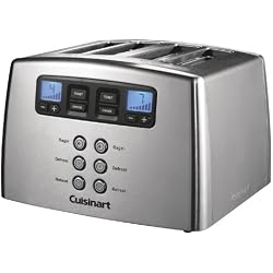 Cuisinart CPT440E Toaster motorisé 4 tranches, Acier brossé