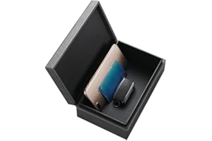 Shkalacar Faraday Box kluczyk samochodowy, skórzana skrzynka na klucze z ochroną przed promieniowaniem i funkcją blokowania ETC/NFC/RFID, ochrona przed kradzieżą, klatka blokująca sygnał, do