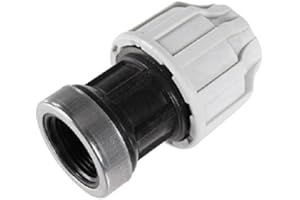 SOMATHERM FOR YOU - Raccord droit femelle Plastique pour tube PE D25 - F20/27 - Serrage extérieur