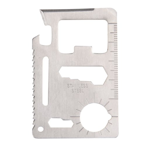 11in1 Powertool Mini Karte Werkzeug Edelstahl Überleben Multitool Säge Camping - 2