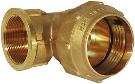 RC Junter 49063 – Elbow Female Brass, 63 mm, 13 x 12 x 8.5 cm, Gold