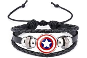 DGP Braccialetto Logo Distintivo Supereroi Unisex (Captain America)