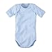 Produktbild wellyou Baby und Kinder kurzarmbody/babybody mädchen und junge aus 100% Baumwolle, kurzarm body in hell-blau weiß gr 116-122