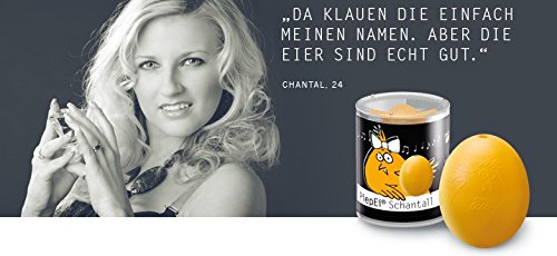 Brainstream PiepEi Schantall Eieruhr Eierkocher für das perfekte mittelweiche Frühstücksei in Orange - 6