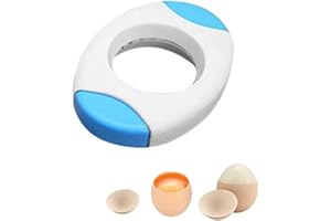 HADAVAKA Egg Shell Opener, New Practical Egg Topper Cutter, For Soft Shell Or Hard Boiled Egg, Kitchen Gadget Shell Breaker, Quickly Cutting Off The Tops Of Cooked Eggs (Blue)
