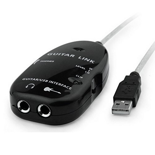 Guitarra Conexión USB Interfaz Adaptador de Audio Instrumento de Registro