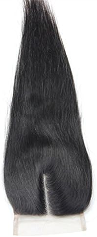 Orangestar 3 Bundles Brazilian Virgin Hair Wefts Silky Straight With 4X4 Closure Hidden Knots 7A Unprocessed Cheap Human Hair Weave #1B + 4x4 Lace Closure Hairpiece Remy Brazilian Hair Extensions Without Synthetic and Animal Hair For Black Woman