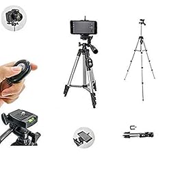 Alternative view of Eyuvaa EVT3888W Camera Tripod Stand with Universal Smartphone Mount & Wireless Bluetooth Remote Control Camera Shutter