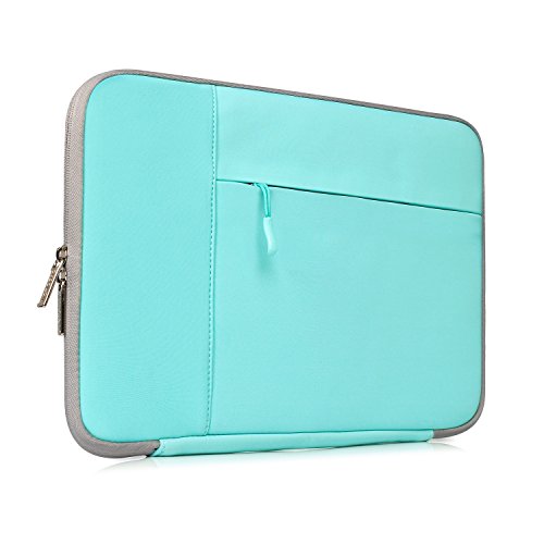 Ivencase® stoßfest Neopren Laptop Sleeve Tasche Hülle Beutel Für 15-15.6 Zoll Laptop / Notebook / Macbook Pro 15 / Macbook Pro Retina Display 15 - Teal-Gray