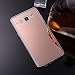 Produktbild Nadoli Galaxy J7 2016 Spiegel Hülle,Luxus Glänzend Shiny Überzug Ultra-Slim Mirror Effect Soft TPU Case Spiegel Kirstall Clear Dünn Kratzfest Anti-Shock Silikon Flexibel Gel Schutzhülle Backcover Verspiegelt HandyTasche Bumper Etui Case Cover für Samsung Galaxy J7 2016,Rose Gold
