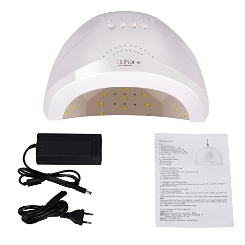 GHB Nageltrockner UV Lichthärtungsgerät Professionelle Nagellack Trocknet 48W/24W mit 3 Timer - 9