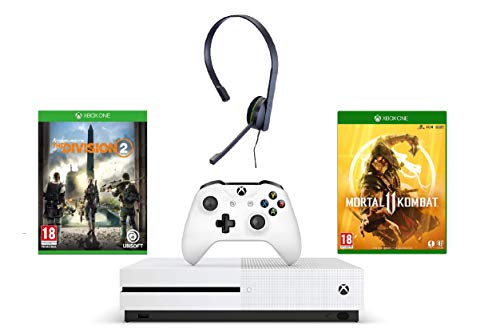 Xbox One S 1tb Console Tom Clancys The Division 2 Bundle Official Xbox One Chat Headset Mortal Kombat 11 -