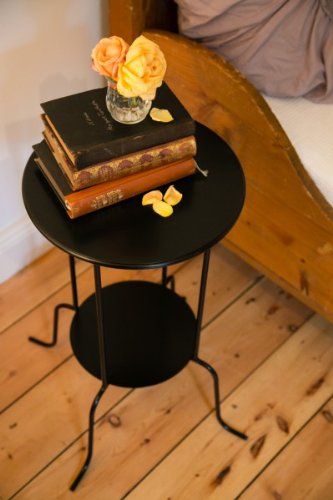 Stabiler Beistelltisch Cocktailtisch Nachttisch SCHWARZ - 4