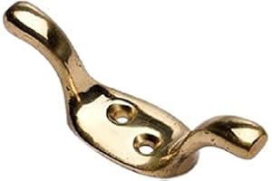 MERRIWAY Bulk Hardware BH03421 Galloccia, Finitura Ottone Lucido, 100 mm, Bianco