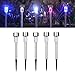 Produktbild Hankyky 5 Stücke Solar Power Landschaft Pathway Lampe Outdoor Edelstahl LED Terrasse Hof Garten Decor Nachtansicht Licht