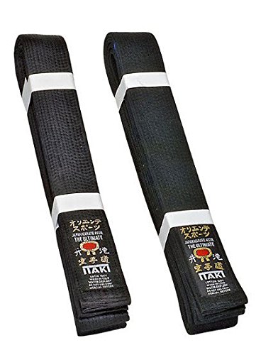Cintura Nera Professionale in Satin per Arti Marziali Itaki Art. 28 (4: lunghezza 280 cm)
