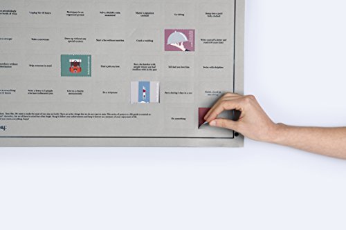 Doiy „100 Dinge müssen Sie tun, bevor Sie sterben“ Englisch Poster, Kunststoff, weiß, 6 - 8