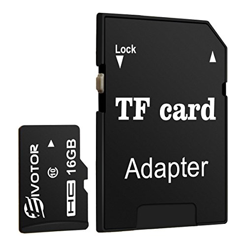 EIVOTOR Micro SD Karte 16GB Speicherkarte Memory card SDHC Class10 Universal TF Flash Karte mit SD Adapter