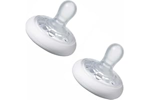 MAYBORN GROUP 2 x Tommee Tippee Closer to Nature Breast-Like Dummy & Soother with Natural, BPA-Free Silicone & Orthodontic Design for Baby & Child, 6-18 Months