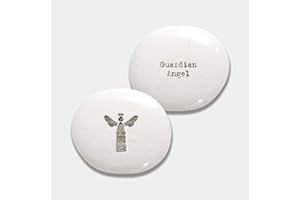 East of India Porcelain Pebble - Guardian Angel
