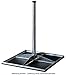 Produktbild xm-line Solidy 4104840 Sat Standfuß, H: 100 cm, Ø: 48 mm, für 4-8 Betonplatten (40 cm), feuerverzinkt, Flachdachständer, Balkonständer, rostfrei