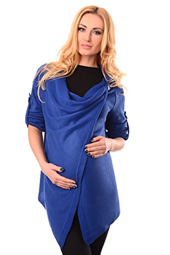 Purpless Maternity and Nursing Cardigan 9005 (UK 16-18, Royal Blue)