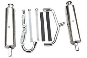 HMParts ATV Quad Jingling Bashan Ensemble D'Échappement Système D'Échappement Typ2 Double