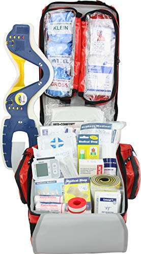 Erste Hilfe Notfallrucksack für Jugendgruppen u. Zeltlager – Plane mit weißen Reflexstreifen - 3