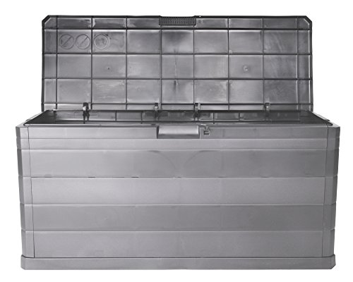 Kissenbox Auflagenbox Gartentruhe Terrassenbox Elegance warmgrau abschließbar - 2