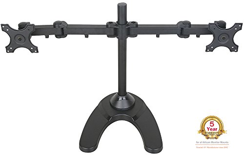 Allcam MMS12D Heavy Duty Twin LCD Monitor Desk Mount Bracket Tilt Swivel Rotate, [Importado de Reino Unido]