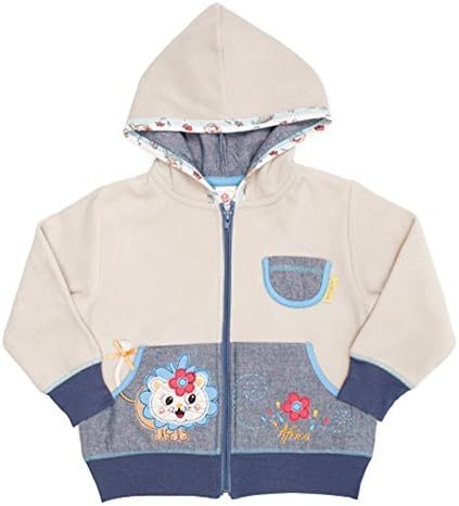 HooligansKids Girls Lion Polar Fleece Hooded Jacket - Certified Fair Trade (2/3 Years)