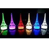 MagiDeal Führte 3D Beleuchtung Eiffelturm Illusion Licht Lampe Mikro-USB-Lampe 7 Farbwechsel - 7