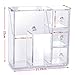 Brush Holder, HBF Clear Acrylic Make Up Brush Holder with Free Pink Pearls