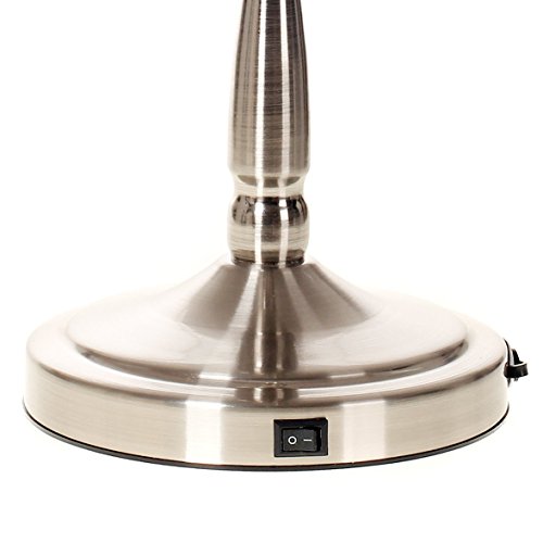 HIMRY® Slim LED Stand KosmetikSpiegel 8 Zoll 10x Vergrößerung, Batteriebetrieben oder mit EU-Stecker, beleuchtedte Standspiegel Kosmetikspiegel Tischspiegel, Make-Up, Rasieren, Badezimmer Spiegel, Spiegel 360 ° drehbar, doppelseitigen Standard und 10 Fach Vergrößerung, KXD3139-10x - 3