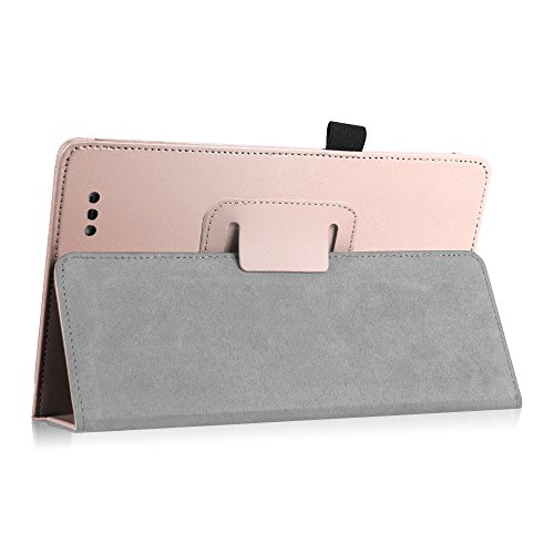 Telekom Tablet Puls Hülle – Fintie Premium Kunstleder Folio Schutzhülle Tasche Etui mit Standfunktion für Telekom Puls 8 Zoll Tablet, Roségold - 6